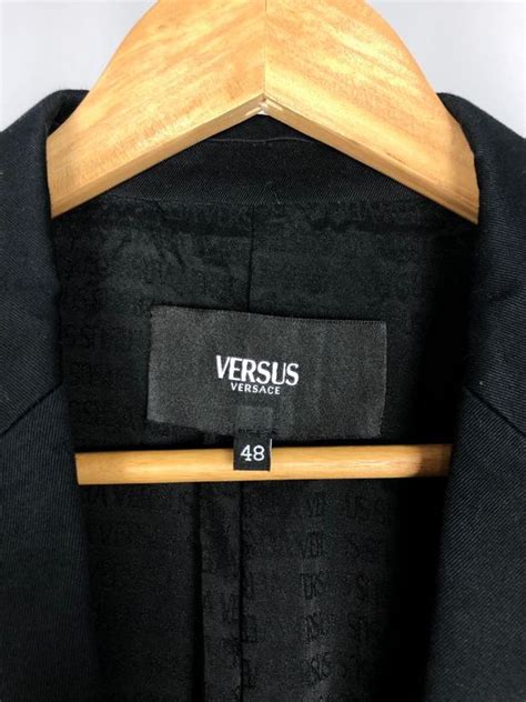 versace leather blazer mens|versus versace blazer.